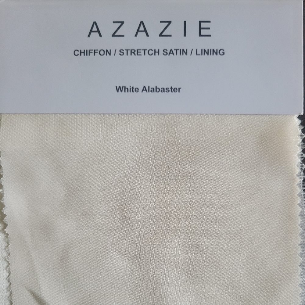 Bridesmaid dress white alabaster color size 8 ny azazie